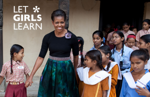 Iniciativa solidaria de Michelle Obama, let girls learn