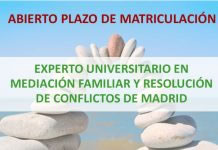 Abierto plazo de matriculación para el Experto en Mediación Familiar y Resolución de Conflictos de Madrid
