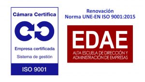 En EDAE renovamos el certificado de Calidad ISO 9001
